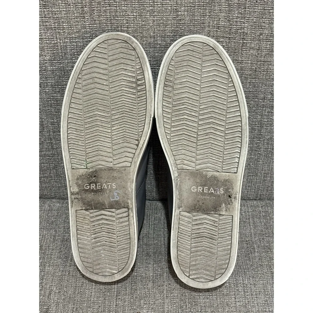 Greats Men's Royale Leather Sneakers Gray‎ Size 10.5